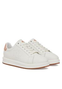 Lauren Ralph Lauren - LAUREN RALPH LAUREN Sneakersy Ainsley 802959229004 Biały. Kolor: biały. Materiał: skóra #4