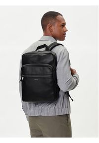 Calvin Klein Plecak Raised Slim Square Backpack LV04D3156G Czarny. Kolor: czarny. Materiał: skóra #2
