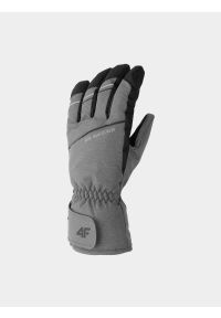4f - Rękawice narciarskie Thinsulate© męskie. Kolor: szary. Materiał: syntetyk, materiał. Technologia: Thinsulate. Sezon: zima. Sport: narciarstwo #1