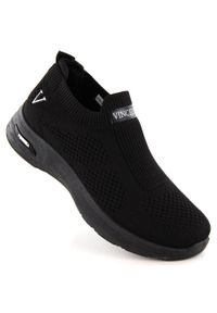 Buty sportowe damskie wsuwane czarne Vinceza 13592. Zapięcie: bez zapięcia. Kolor: czarny
