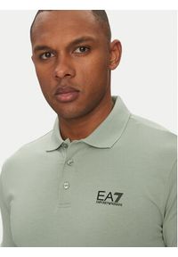 EA7 Emporio Armani Polo 8NPF14 PJVQZ U9024 Zielony Regular Fit. Typ kołnierza: polo. Kolor: zielony. Materiał: bawełna
