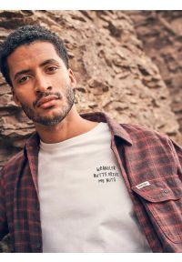 Wrangler - MĘSKA KOSZULA WRANGLER 1 PKT FLANNEL SHIRT BLACK WINE 112371522 #6