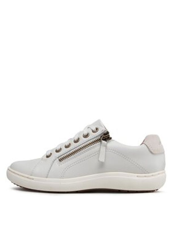 Clarks Sneakersy Nalle Lace 261650014 Szary. Kolor: szary. Materiał: skóra