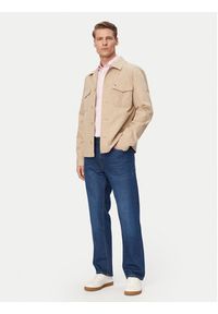 TOMMY HILFIGER - Tommy Hilfiger Kurtka przejściowa MW0MW38712 Beżowy jasny Regular Fit. Kolor: beżowy. Materiał: bawełna #3