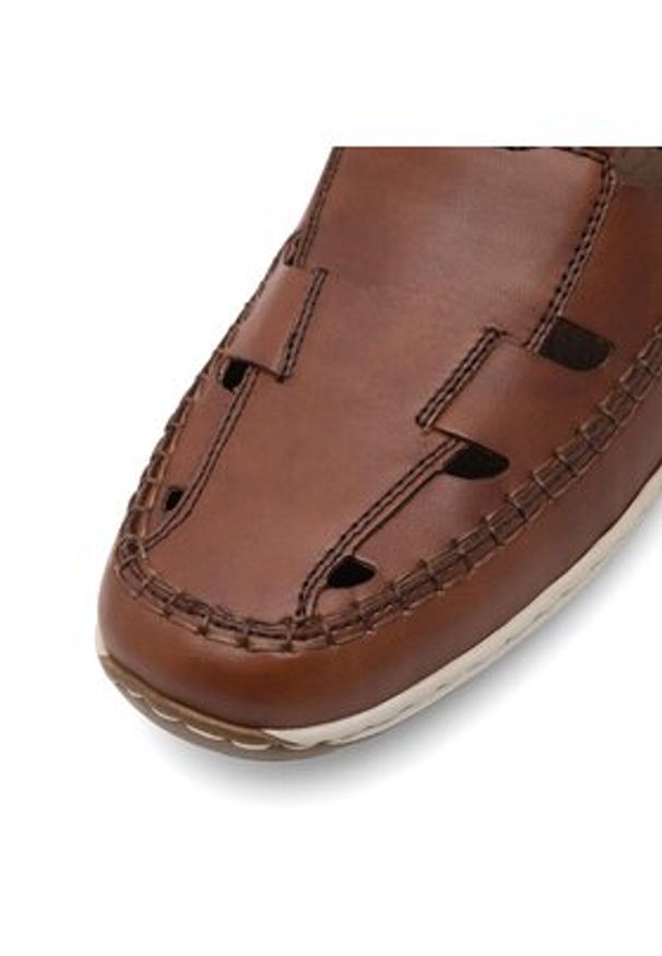 Rieker Półbuty 08838-24 Brązowy. Kolor: brązowy. Materiał: skóra