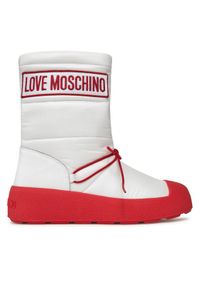 Love Moschino - LOVE MOSCHINO Śniegowce JA15855H0HIN010B Biały. Kolor: biały. Materiał: materiał