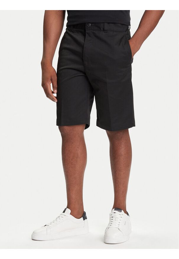 Hugo - HUGO Szorty materiałowe Darik241 50505857 Czarny Regular Fit. Kolor: czarny. Materiał: bawełna