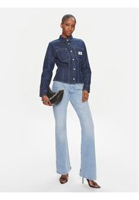 Calvin Klein Jeans Koszula jeansowa Lean J20J222825 Niebieski Slim Fit. Kolor: niebieski. Materiał: bawełna