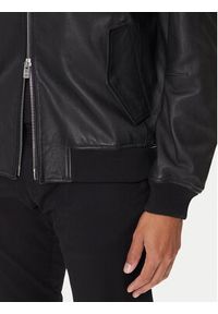 BOSS Kurtka skórzana H-Moiner 50543899 Czarny Regular Fit. Kolor: czarny. Materiał: skóra #4