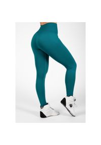 GORILLA WEAR - Legginsy fitness damskie Gorilla Wear Yava Seamless Leggings. Kolor: zielony. Sport: fitness