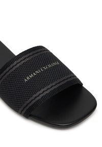 Armani Exchange Klapki XW002569 AF22793 MZ192 Czarny. Kolor: czarny. Materiał: skóra #4