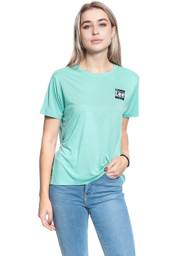 Lee - DAMSKI T-SHIRT LEE RELAXED FIT TEE AGATE GREEN L40CBWNB 112108497