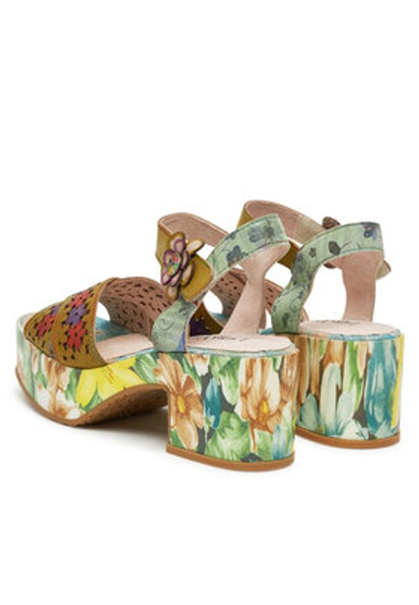 Laura Vita Sandały Paulao 09 Kolorowy. Materiał: skóra. Wzór: kolorowy
