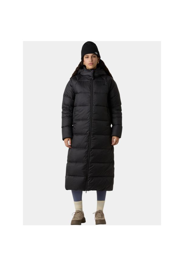 Płaszcz Zimowy Damski The North Face W Hydrenalite City Long. Kolor: czarny. Materiał: puch. Sezon: zima. Sport: turystyka piesza