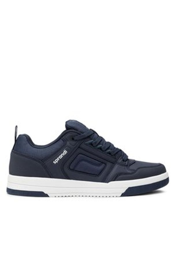 Sprandi Sneakersy MP07-21827-02 Granatowy. Kolor: niebieski. Materiał: skóra