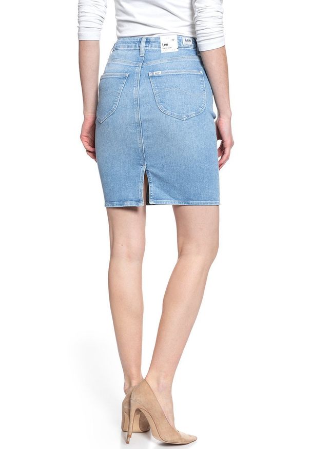 Lee - SPÓDNICA JEANSOWA LEE PENCIL SKIRT SOUTHERN INDIGO L38UROVS 112108341. Materiał: jeans