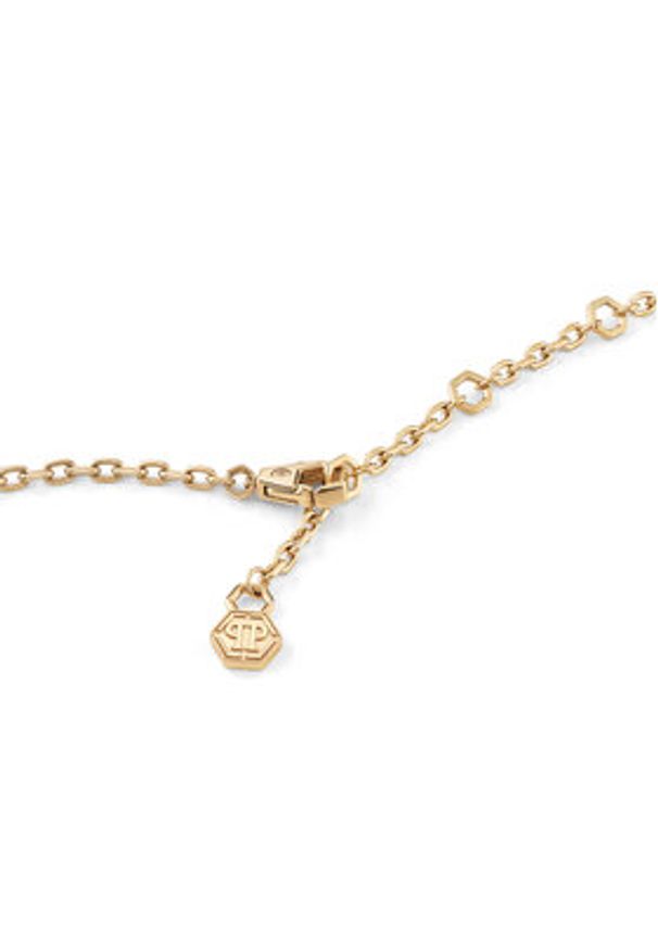 Philipp Plein - PHILIPP PLEIN Naszyjnik The Plein Cuff PJ1EA28NU Złoty. Materiał: metalowe. Kolor: złoty