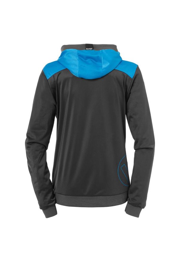KEMPA - Kurtka z kapturem Kempa Femme Emotion 2.0. Typ kołnierza: kaptur. Kolor: wielokolorowy, niebieski, szary. Sport: piłka ręczna
