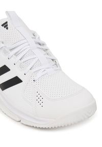Adidas - adidas Buty halowe Court Flight Indoor Shoes JR9576 Biały. Kolor: biały. Materiał: skóra #2