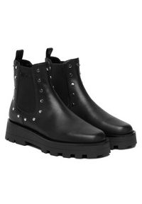 DKNY Sztyblety Shelah K4534178 Czarny. Kolor: czarny. Materiał: skóra