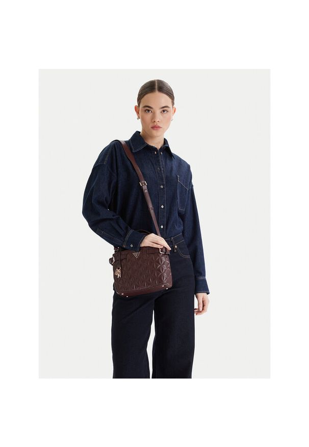 Torebka Guess. Kolor: brązowy