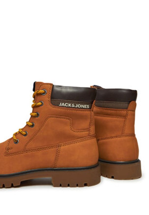 Jack & Jones - Jack&Jones Trapery 12243421 Żółty. Kolor: żółty. Materiał: skóra