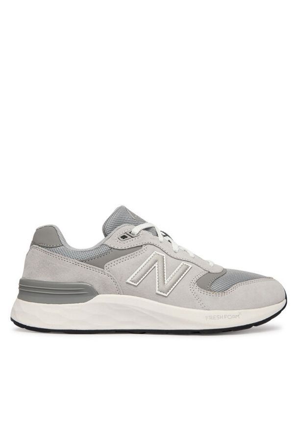 New Balance Sneakersy Fresh Foam X Walking 880 v7 M8806HE Szary. Kolor: szary. Materiał: skóra, zamsz