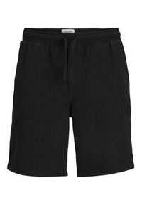 Jack & Jones Szorty materiałowe Jaiden 12293471 Czarny Regular Fit. Kolor: czarny. Materiał: bawełna #7