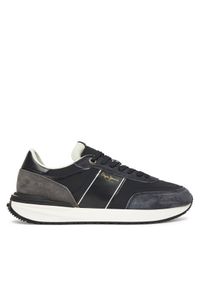 Pepe Jeans Sneakersy Buster Serie M PMS600008 Czarny. Kolor: czarny. Materiał: zamsz, skóra #1