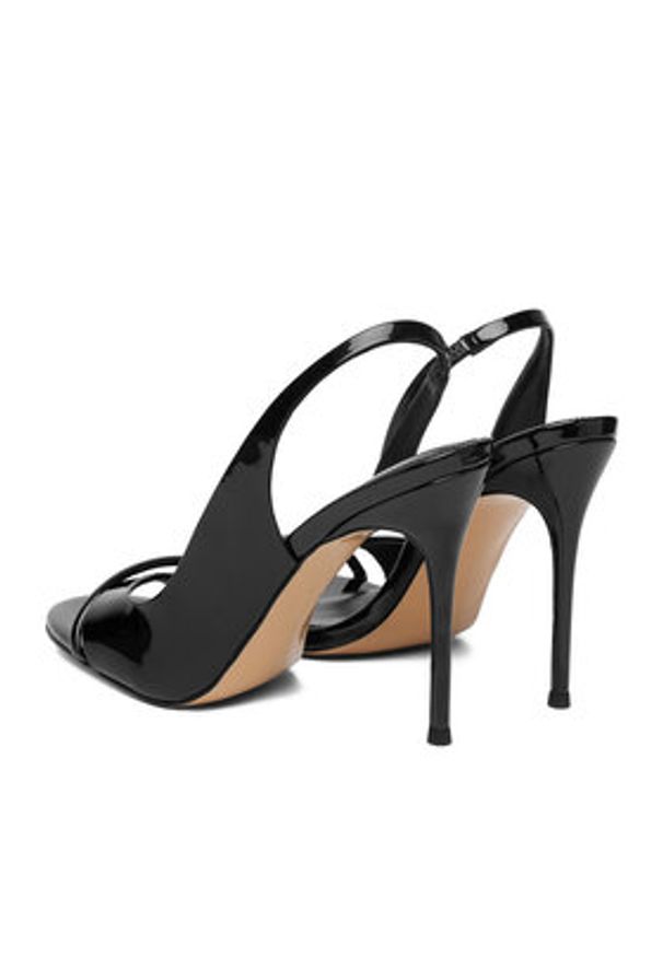 Eva Minge Sandały EO-TALIA-LT1022-201 Czarny. Kolor: czarny. Materiał: syntetyk, skóra