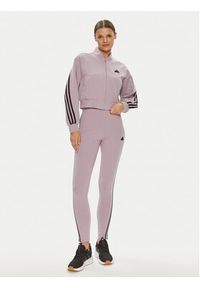 Adidas - adidas Bluza Future Icons 3-Stripes IS3652 Fioletowy Loose Fit. Kolor: fioletowy. Materiał: bawełna #4