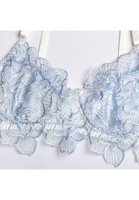 Intica - Komplet bielizny koronkowej z haftem na romantyczne wieczory Roby. Kolor: niebieski. Materiał: koronka. Wzór: haft #11