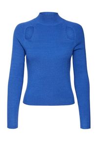 Vero Moda Sweter 10290675 Niebieski Slim Fit. Kolor: niebieski. Materiał: syntetyk #6
