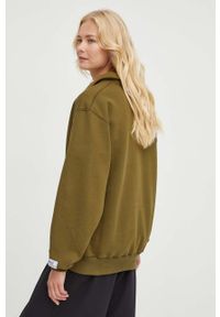 Mercer Amsterdam bluza bawełniana kolor zielony z aplikacją. Kolor: zielony. Materiał: bawełna. Długość: krótkie. Wzór: aplikacja #3