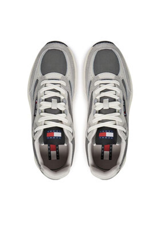Tommy Jeans Sneakersy EM0EM01501 Szary. Kolor: szary. Materiał: zamsz, skóra