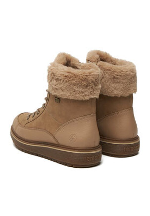 Remonte Trzewiki CEO-D0U78-20 Beżowy. Kolor: beżowy. Materiał: skóra