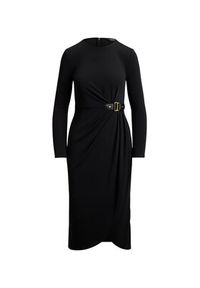 Lauren Ralph Lauren - LAUREN RALPH LAUREN Sukienka codzienna 200980222001 Czarny Slim Fit. Okazja: na co dzień. Kolor: czarny. Materiał: syntetyk. Typ sukienki: proste. Styl: casual #2