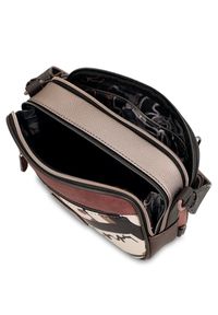 Torebka damska Anekke, mała na ramię z regulowanym paskiem i z 2 komorami, brązowa, 41803-183. Kolor: brązowy. Wzór: haft. Dodatki: z haftem. Styl: elegancki. Rodzaj torebki: na ramię #7