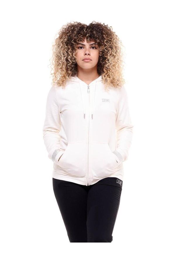 LEONE 1947 APPAREL - Damski dres z kapturem Shine On. Kolor: czarny, biały, wielokolorowy. Materiał: dresówka. Sport: fitness