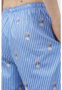 Polo Ralph Lauren piżama bawełniana 714862801001 wzorzysta. Kolor: niebieski. Materiał: bawełna. Długość: długie #7