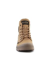 Buty do chodzenia męskie Palladium Pampa HI Htg Supply Caramel. Zapięcie: sznurówki. Kolor: brązowy. Materiał: materiał, syntetyk, tkanina. Szerokość cholewki: normalna. Sport: turystyka piesza