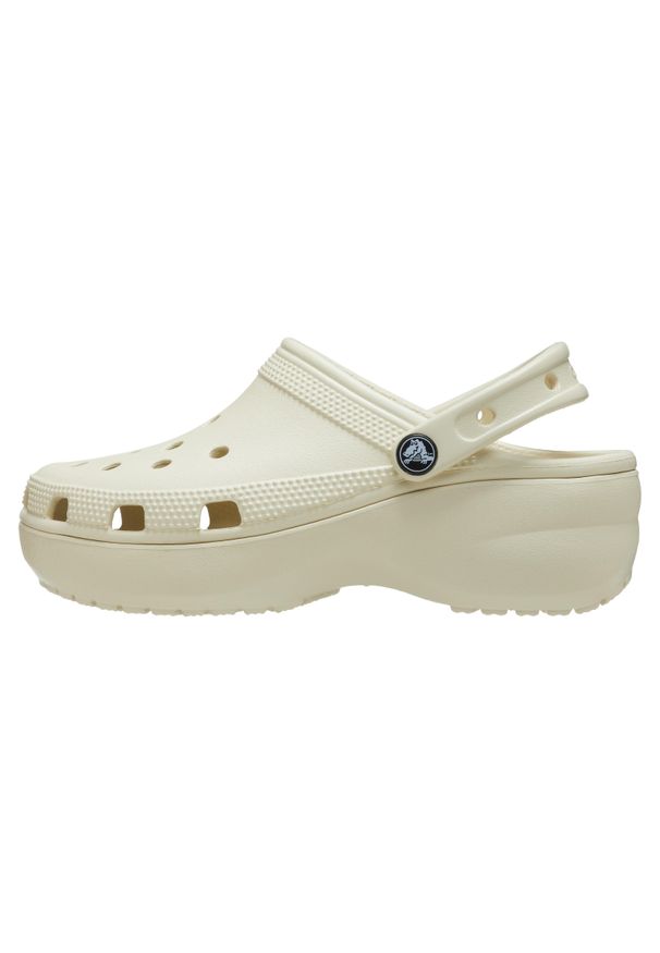 Sandały damskie Crocs CLASSIC PLATFORM CLOG. Kolor: biały. Obcas: na platformie. Styl: sportowy