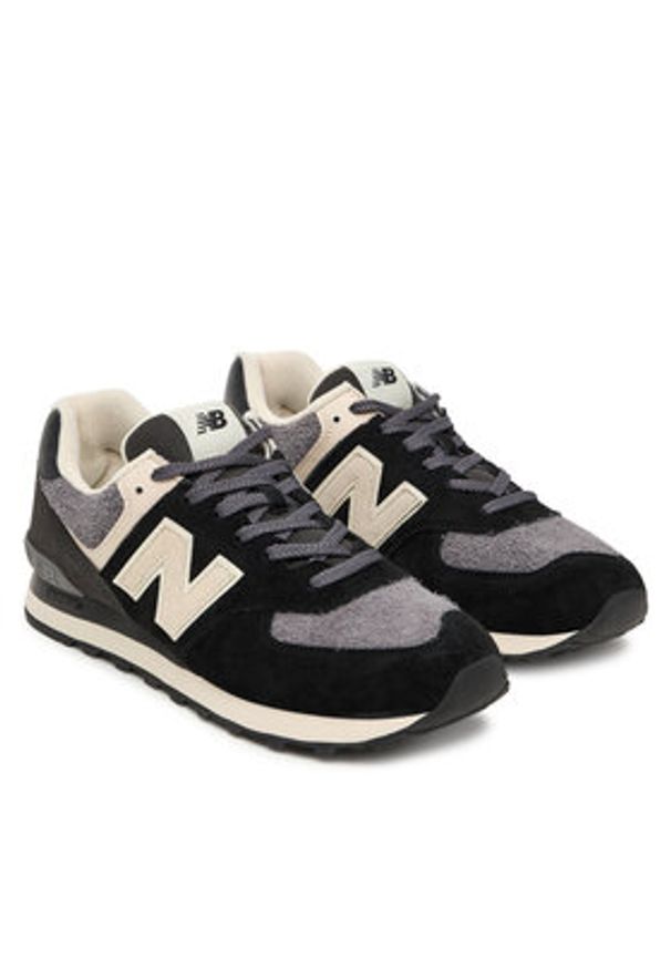 New Balance Sneakersy U574SBK M Czarny. Kolor: czarny. Materiał: zamsz, skóra. Model: New Balance 574