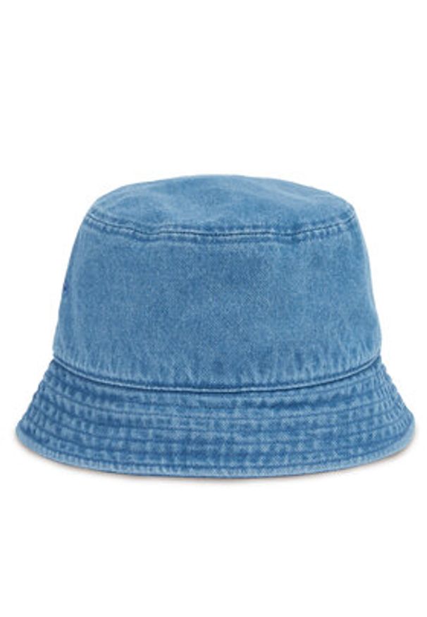 Calvin Klein Kapelusz Mono Logo Denim Bucket Hat LV04G5021G Niebieski. Kolor: niebieski. Materiał: bawełna, materiał