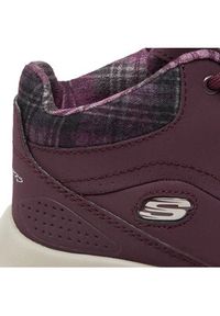 skechers - Skechers Sneakersy Just Chill 12918/BURG Bordowy. Kolor: czerwony. Materiał: skóra