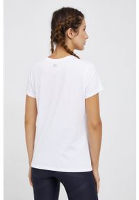 Calvin Klein Performance - T-shirt. Kolor: biały. Materiał: materiał, dzianina. Wzór: nadruk #4