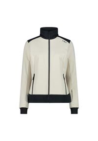 Kurtka damska turystyczna CMP 34A2436. Typ kołnierza: kaptur. Kolor: beżowy. Materiał: softshell. Sport: turystyka piesza #1