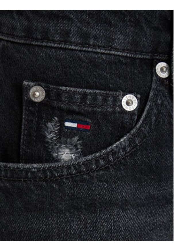 Tommy Jeans Szorty jeansowe DW0DW22687 Czarny Regular Fit. Kolor: czarny. Materiał: bawełna