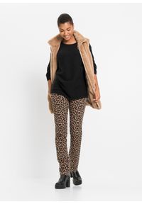 bonprix - Sweter oversize z prążkowanego materiału z domieszką wiskozy. Kolor: czarny. Materiał: prążkowany, wiskoza, materiał. Wzór: prążki #3