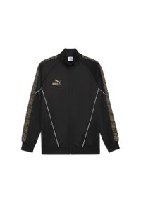 Puma - Męska kurtka piłkarska KING Anthem PUMA. Kolor: czarny, żółty, wielokolorowy. Sport: piłka nożna